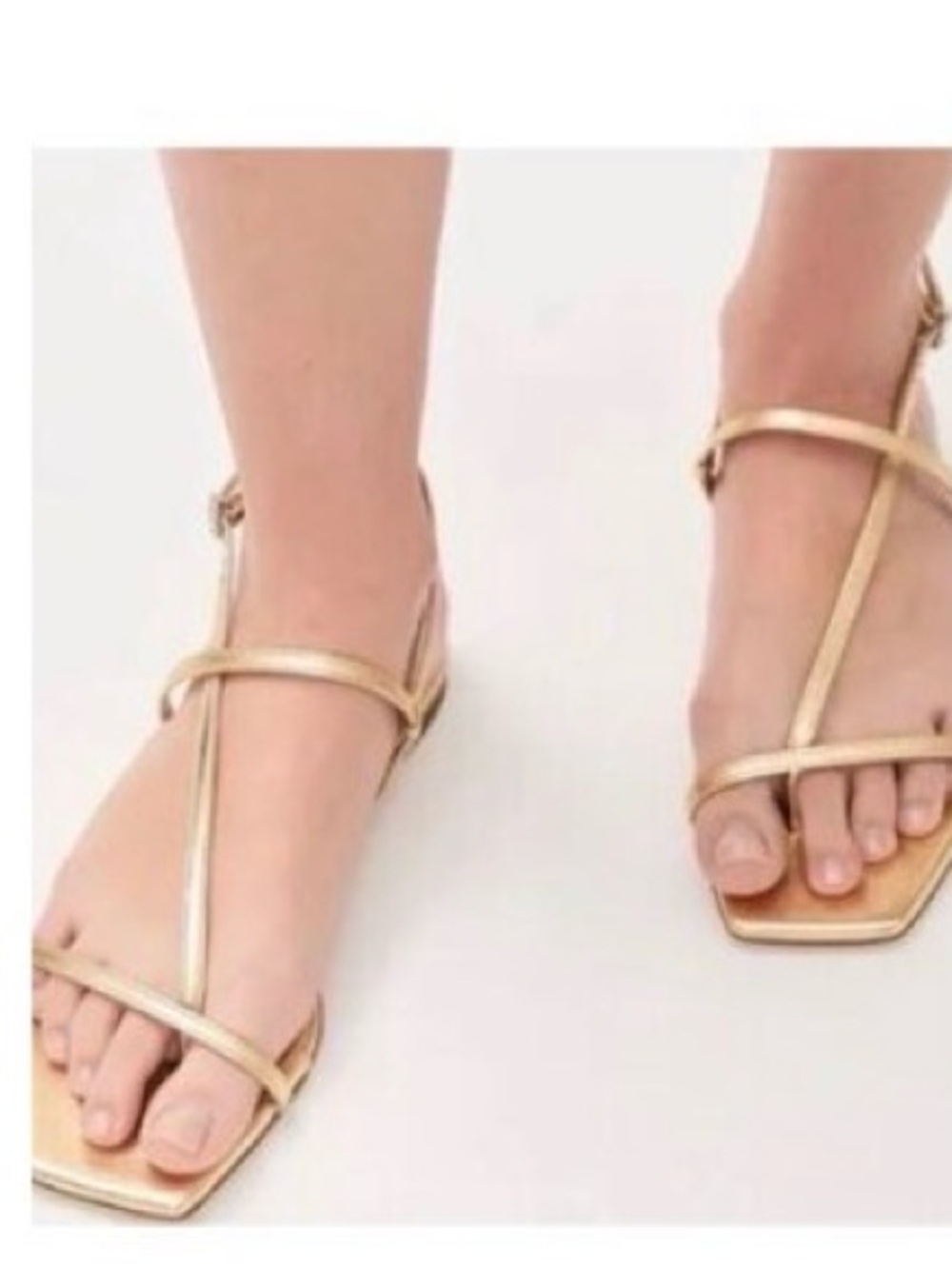 Joie Gold Strappy Sandals 10